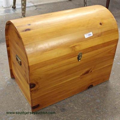 Dome Top All Natural Wood Trunk with Insert â€“ auction estimate $100-$200