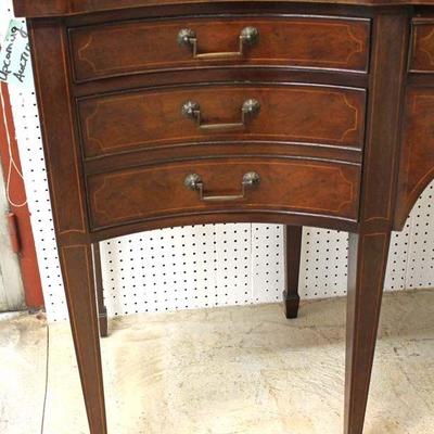  BEAUTIFUL Mahogany Spade Leg Sideboard with Backsplash and Brass Gallery by “Baker Furniture” – auction estimate $1000-$2000 