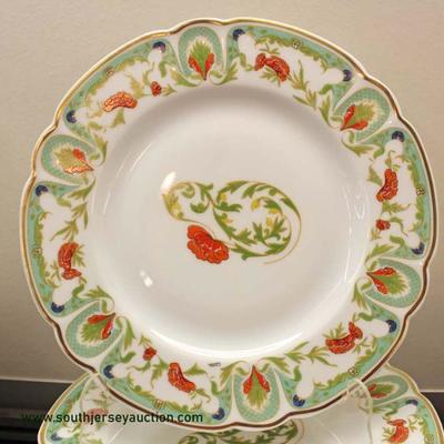  54 Piece Porcelain “Mozart Chantoog” Dinnerware Set by “Ch. Field Haviland Limoges, Limoges France” artist signed – auction estimate...