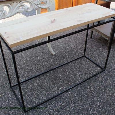 Industrial Style One Tier Console Table â€“ auction estimate $100-$200