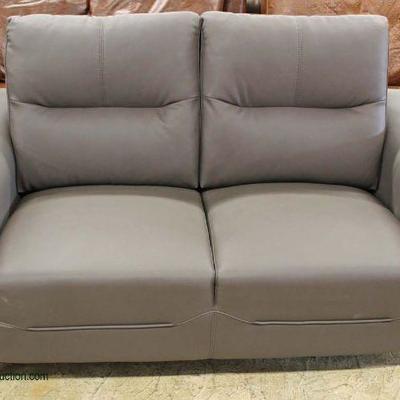  NEW Leather Modern Design Sofa in the Slate Grey Finish â€“ auction estimate $300-$600

NEW Leather Modern Design Loveseat in the Slate...