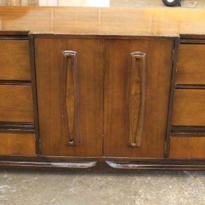  Mid Century Modern Danish Walnut Triple Dresser – auction estimate $100-$300 