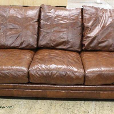  Leather Tooled Sofa – auction estimate $200-$400 