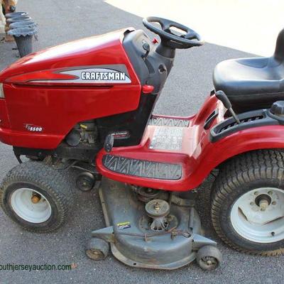 24 HP Craftsman Riding Lawn Mower with 48” Cut with New Battery – auction estimate $300-$600 