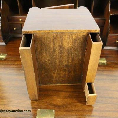  â€œHenkel Harris Furnitureâ€ SOLID Cherry Bracket Foot Slant Front Writing Desk with Hidden Compartments â€“ auction estimate $400-$800 