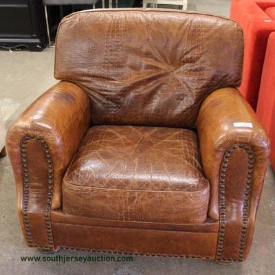  Leather Tooled Club Chair â€“ auction estimate $200-$400 