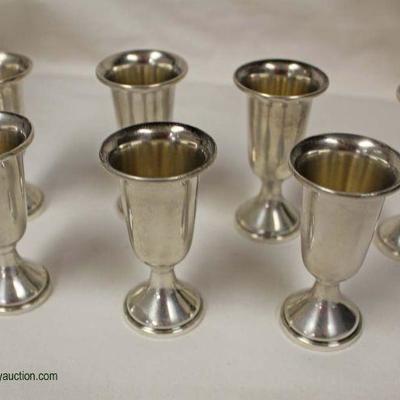 Selection of Sterling Shot Glasses/Cordials – auction estimate $40-$80 