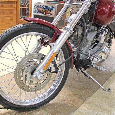 NICE 2002 “Harley Davidson” FXST in Good Shape, Good Chrome and Paint, with Windshield, Spoke Wheels, Saddle Bags and Extras, One Owner...