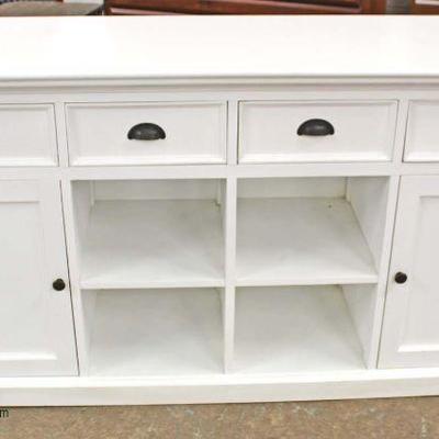  NEW Shabby Chic Paint Decorated Credenza â€“ auction estimate $100-$300

  