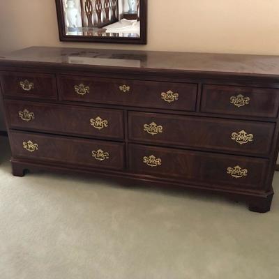 Long solid dresser high end many matching pieces in the sale