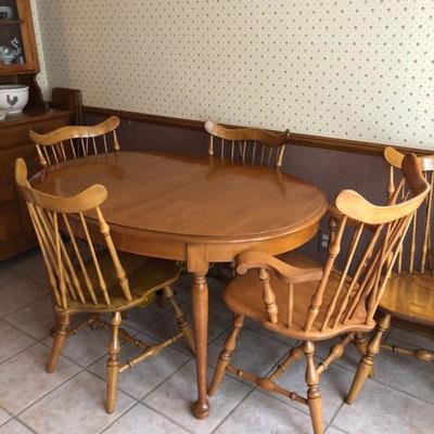 1950s dinette set with six chairs and a matching buffet all sold separate