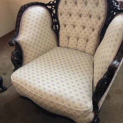 Parlor style sitting chair