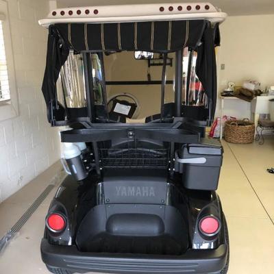 2008 Yamaha gas golf cart with extra brake lighting, faux wood grain dash, and other extras -- in great condition! $3,950