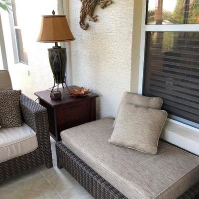 La-Z-Boy Long Ottoman/Bench with Cushion - $195