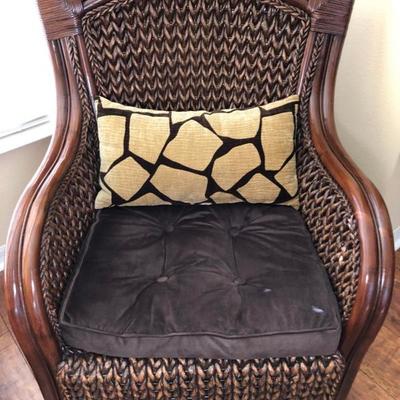 2 Woven Banana Leaf Occasional Chairs - $200 EACH