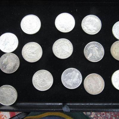Lot if 15 U.S Morgan Silver Dollars
