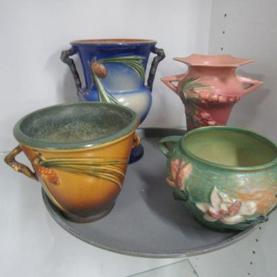 Collection of Roseville pottery 