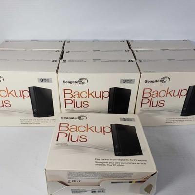 #806: 10 Seagate 3TB Back Up Drives, Alll Appear New in Box
10 Seagate 3TB Back Up Drives, All Appear New in Box 
