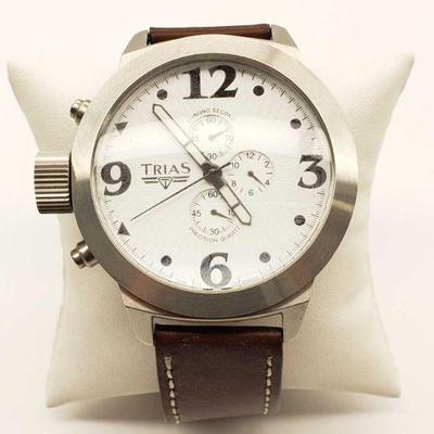 #579: Trias Stainless Steel Chrono Watch
Trias Stainless Steel Chrono Watch