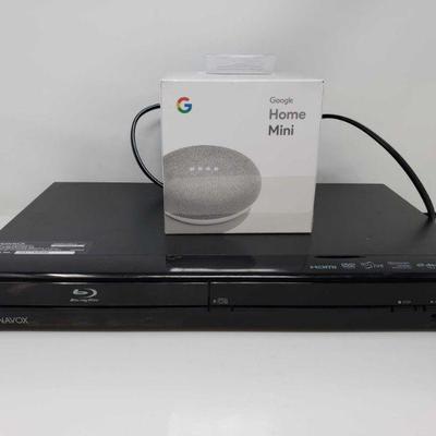 #800: Brand New Google Home Mini and Magnavox Blue Ray Player
Brand new sealed Google Home mini and Magnavox Blue Ray Player Serial...