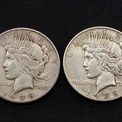 #475: 1935-S and 1935-S Silver Peace Dollars
1935 San Francisco Mints, J33