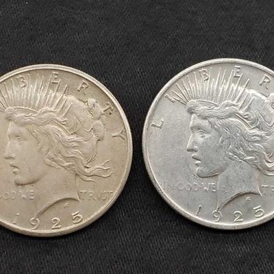 #477: 1925-P and 1925-P Silver Peace Dollars
1925 Philadelphia Mints, J33