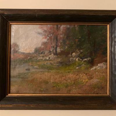 James Wells Champney, Oil on Canvas, 14 x 10