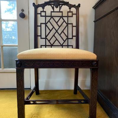 Set of TEN Chinese Chippendale Dining Chairs from Irving and Casson
