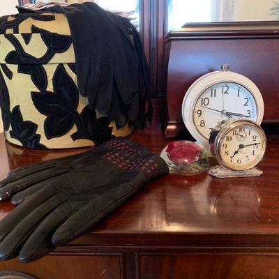 Leather Gloves, Vintage Westclox, Jewelry Boxes
