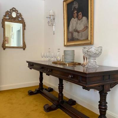 Antique Library Table