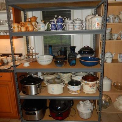 Small appliances, pottery, & more