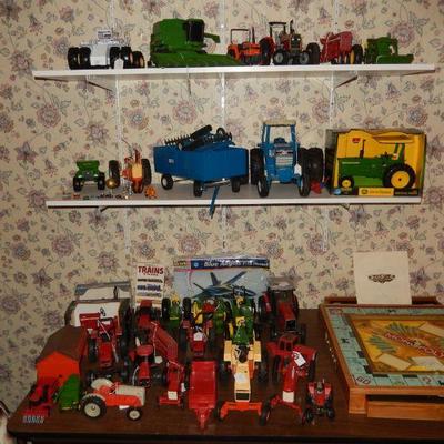 More metal tractors, 75th anniversary monopoly game