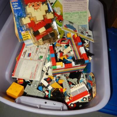 Legos - an entire large tub FULL. There are also Lego sets with the pieces still in the bags available separately (not pictured) 