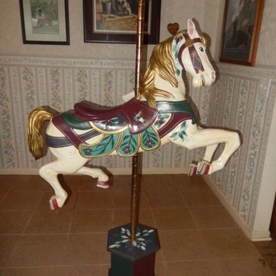 Full size decorative carousel horse