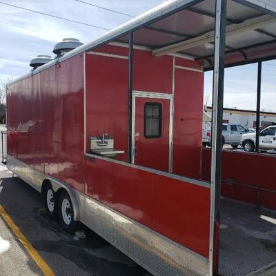 2012 - 28' Custom Catering BBQ Trailer by Southwes.