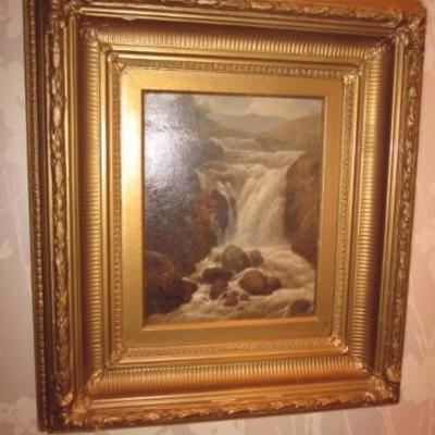 Edmund Marriner Gill Waterfall Painting