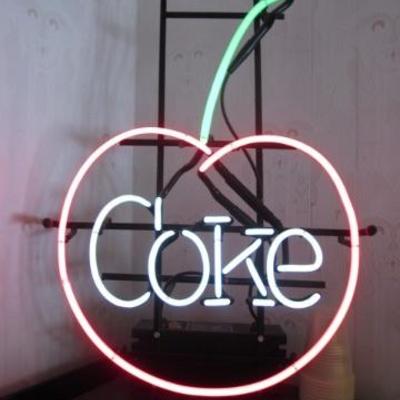 Neon Cherry Coke Sign