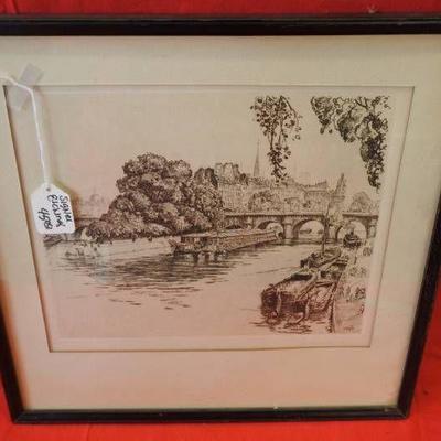 Signed Etching of Water Channel