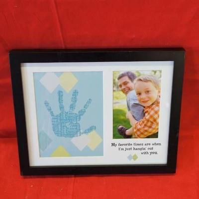 Child's Palm Print and Photo Frame