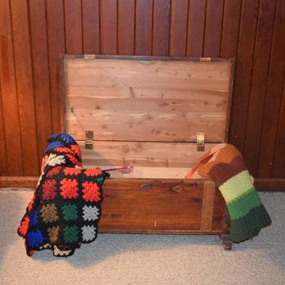 Cedar Chest & Blankets