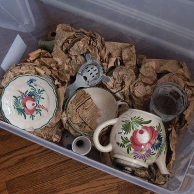 Tea Pot, Plates, & Items