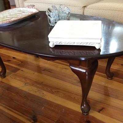 Queen Anne style coffee table $75