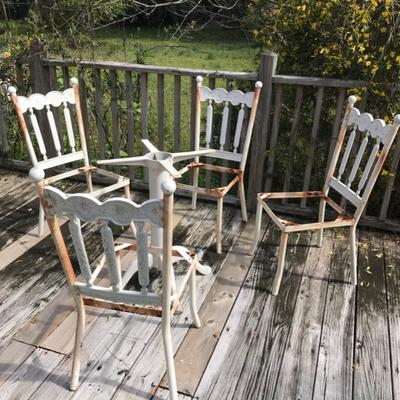 4 meat chairs $80
table base $15