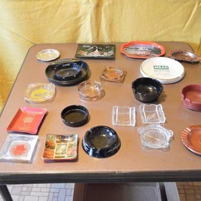 Collection of vintage ashtrays