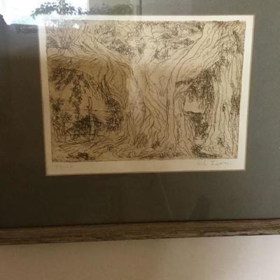 Artist Proof Etching, Eli Levin