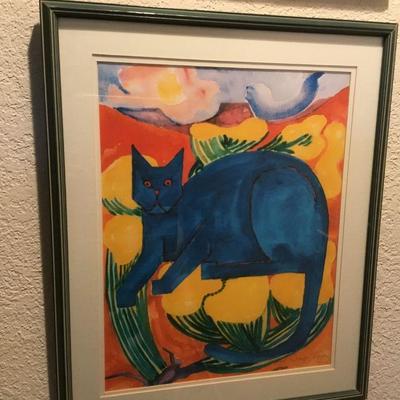 I'M A LOVE BLUE CAT ON THE RIO GRANDE (Robert Breyer, Taos)