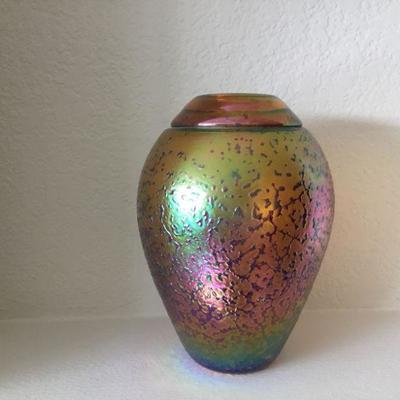 Glass blown vase by Cliff Goodman