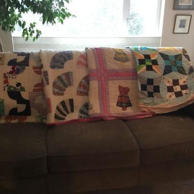 4 Vintage Quilts