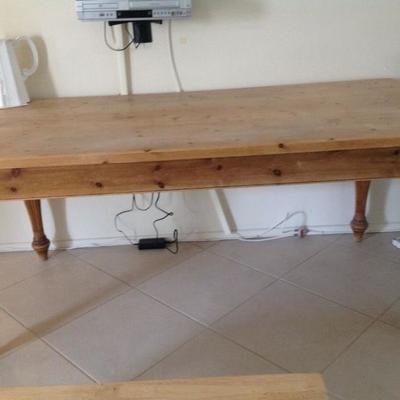 Farm table from England measures 3'x6'. 