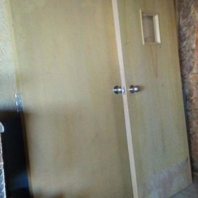Doors, solid wood, 79" x 36" 
6 total, one with a small window